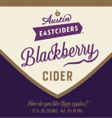 Austin East Ciders - Blackberry (6 pack 12oz cans) (6 pack 12oz cans)