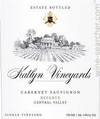 Katlyn Vineyards - Reserve Cabernet Sauvignon NV (750ml) (750ml)