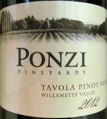 Ponzi - Pinot Noir Willamette Valley Tavola 2018 (750ml) (750ml)