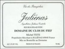 Michel Tte - Julinas Domaine du Clos du Fief 2022 (750ml)