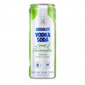 Absolut - Lime & Cucumber Vodka Soda 0 (357)