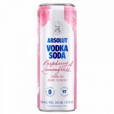 Absolut - Raspberry & Lemongrass Vodka Soda (4 pack 355ml cans) (4 pack 355ml cans)