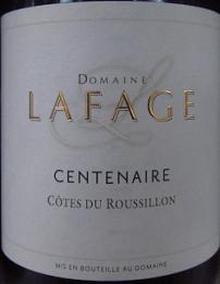 Domaine Lafage - Centenaire Cotes du Roussillon 2021 (750ml) (750ml)